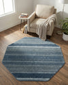 Jewel Oasis Collection Area Rug - Sapphire (Blue) Octagon Blue  lifestyle 69