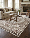 Sanctuary Retreat Collection Area Rug -  Enclave Rectangle Chocolate Brown  lifestyle 41