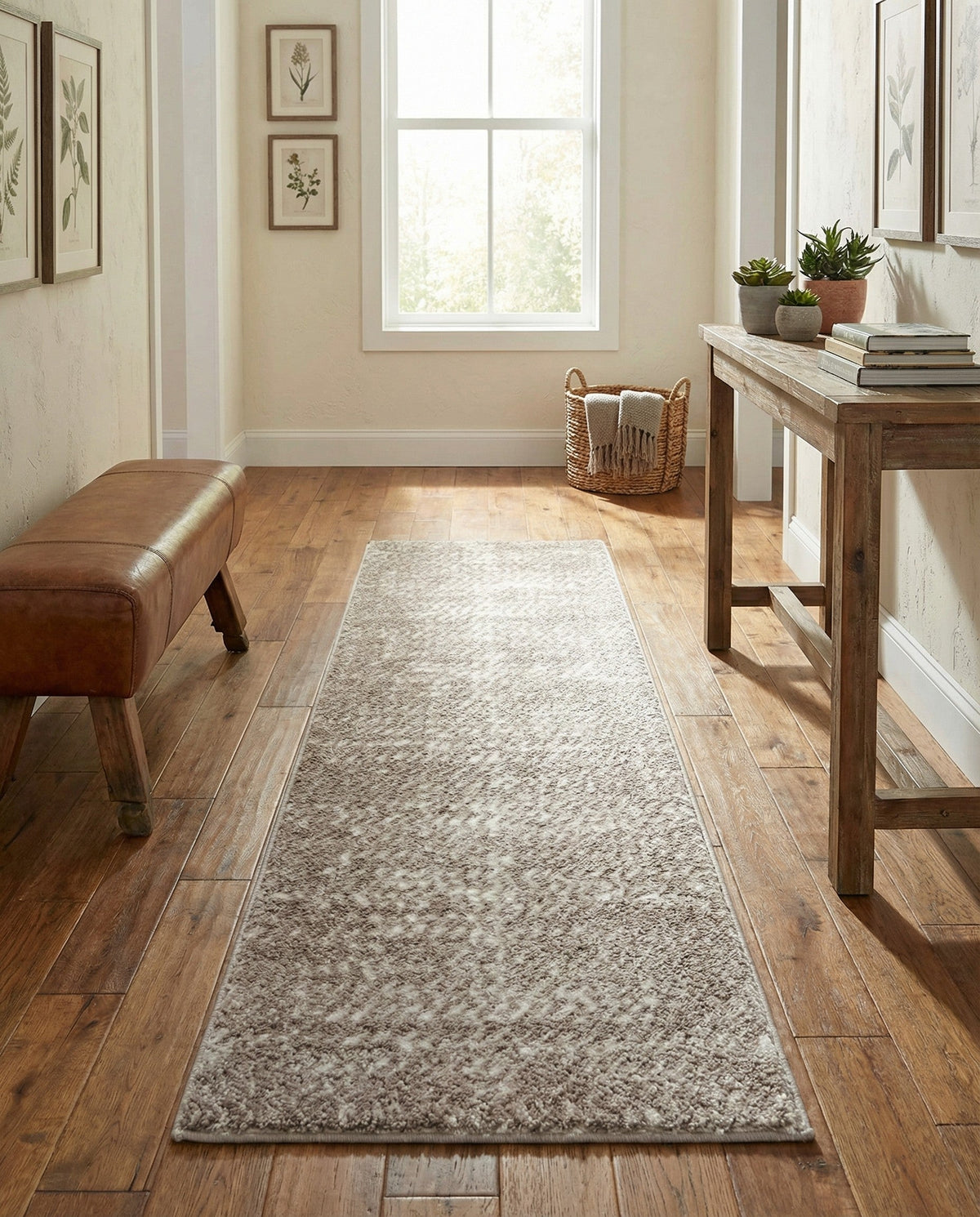 Sienna Collection Area Rug -  Verona Runner Cloud Gray  lifestyle 158