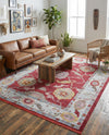 Arcadia Rugs Collection Area Rug - Eden (Red) Rectangle Red  lifestyle 4
