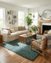 Eternal Plush Oasis Collection Area Rug -  Tranquility (Forest Green) Rectangle Forest Green  lifestyle 29