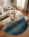 Marrakesh Elegance Collection Area Rug -  Agadir Round Blue  lifestyle 49
