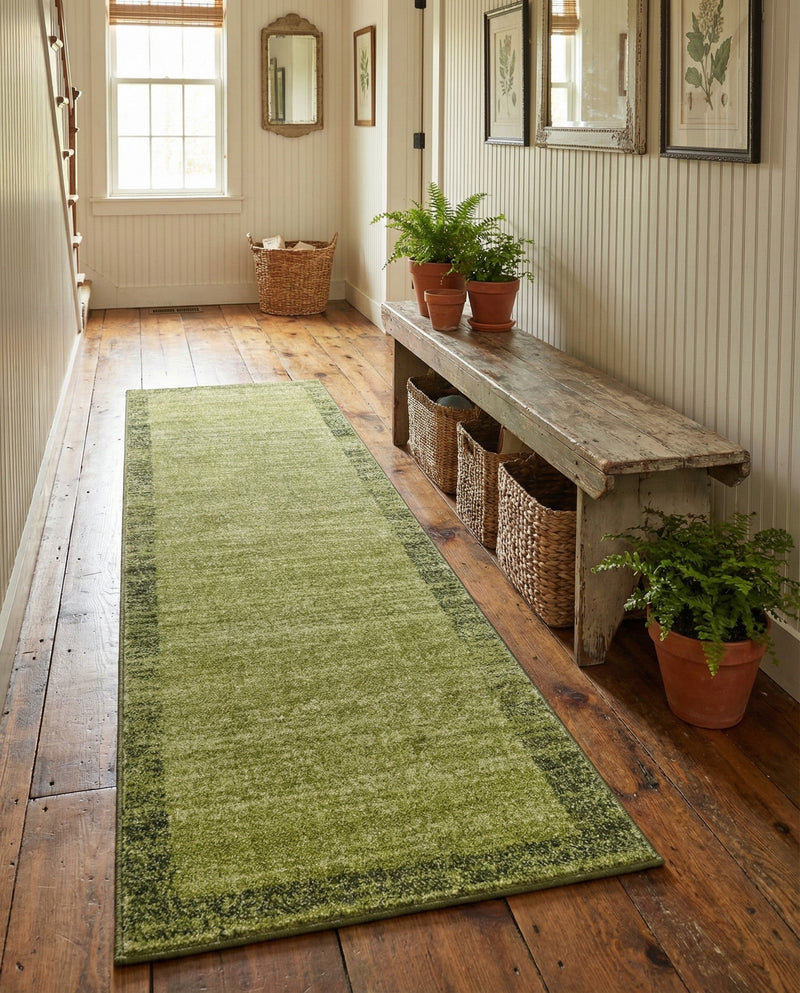 Studio Haven Collection Area Rug -  Conservatory (Light Green) Runner Light Green  lifestyle 59
