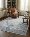 Coastal Manor Collection Area Rug -  Seagrove Rectangle Dark Blue  lifestyle 10