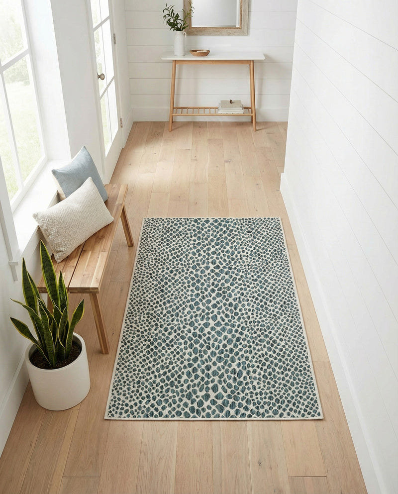 Urban Oasis Rugs Collection Area Rug -  Terrace (Teal) Rectangle Teal  lifestyle 10