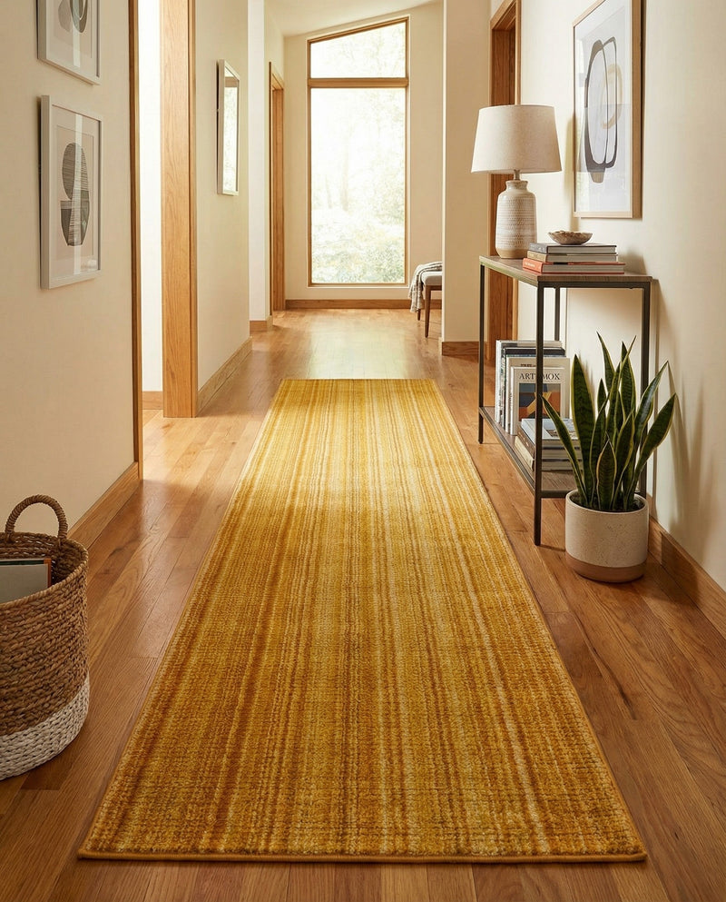 Jewel Oasis Collection Area Rug - Sapphire (Yellow) Runner Yellow  lifestyle 78