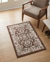 Savannah Elegance Collection Area Rug - Augusta (Brown) Rectangle Brown  lifestyle 28