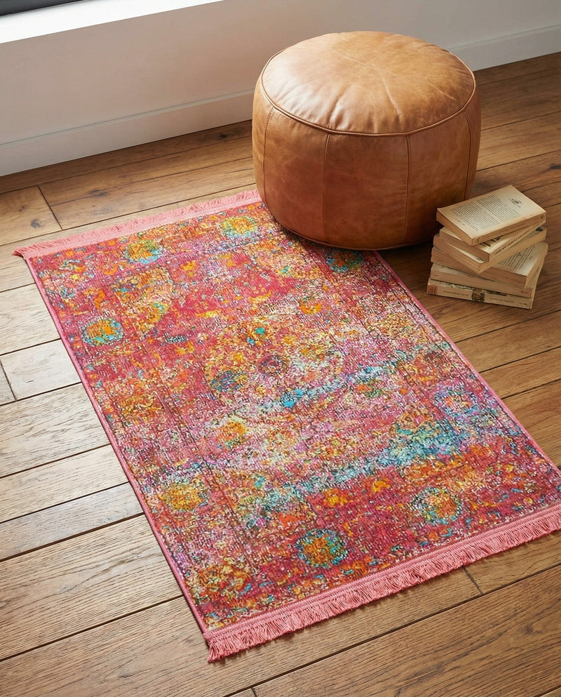 Caribbean Breeze Collection Area Rug -  Xcalak Rectangle Red  lifestyle 15