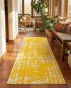 Brighton Stripes Collection Area Rug - Sussex (Yellow) Runner Yellow  lifestyle 25