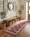 Arcadia Rugs Collection Area Rug - Eden (Red) Runner Red  lifestyle 74