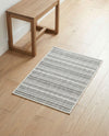 Seaside Stripes Collection Area Rug -  Boardwalk (Beige) Rectangle Beige  lifestyle 32