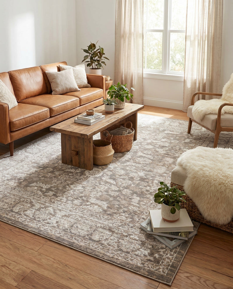 Metro Heights Collection Area Rug -  Astoria Rectangle Gray  lifestyle 12
