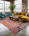 Colorburst Oasis Collection Area Rug -  Prism Rectangle Multi  lifestyle 17