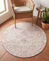 Heritage Elegance Collection Area Rug -  Windsor (Beige) Round Beige  lifestyle 41