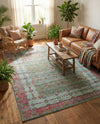 Caribbean Breeze Collection Area Rug -  Juniper Rectangle Blue  lifestyle 16