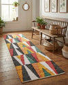 Thar Cotton Collection Area Rug -  Kannur Runner Multi  lifestyle 28