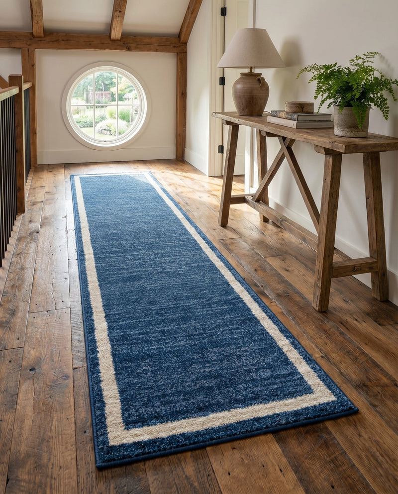Studio Haven Collection Area Rug -  Alcove (Navy Blue) Runner Navy Blue  lifestyle 32