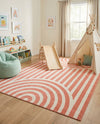 Wonder Tykes Collection Area Rug -  Joydale Rectangle Soft Coral Pink  lifestyle 21