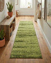 Studio Haven Collection Area Rug -  Gallery (Green) Runner Green  lifestyle 56