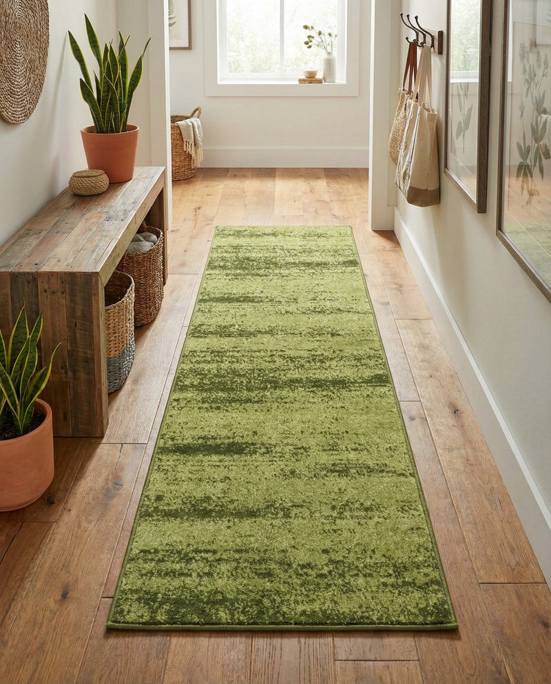 Studio Haven Collection Area Rug -  Gallery (Green) Runner Green  lifestyle 56