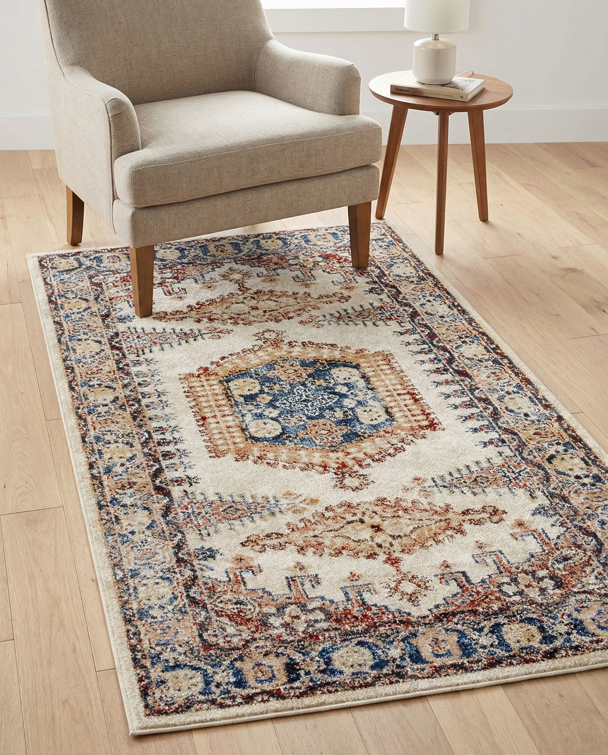 Eden Oasis Collection Area Rug -  Refuge (Cream) Rectangle Cream  lifestyle 16