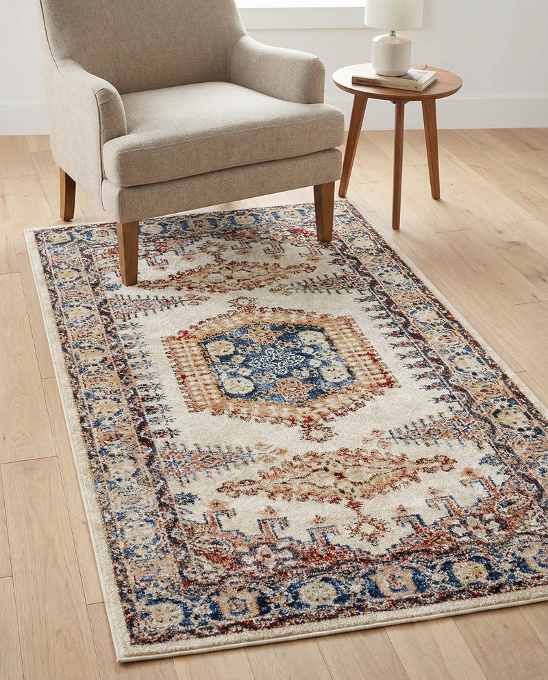 Eden Oasis Collection Area Rug -  Refuge (Cream) Rectangle Cream  lifestyle 16