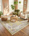 Arcadia Rugs Collection Area Rug - Eden (Green) Square Green  lifestyle 75