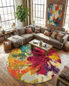 Marrakesh Elegance Collection Area Rug -  Palais Round Multi  lifestyle 57