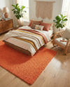 Plush Oasis Collection Area Rug - Serenity (Tiger Orange) Rectangle Tiger Orange  lifestyle 29