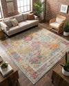 Caribbean Breeze Collection Area Rug -  Grenada Square Multi  lifestyle 52