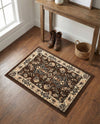 Isfahan Elegance Collection Area Rug - Naghsh-e Jahan (Brown) Rectangle Brown  lifestyle 11