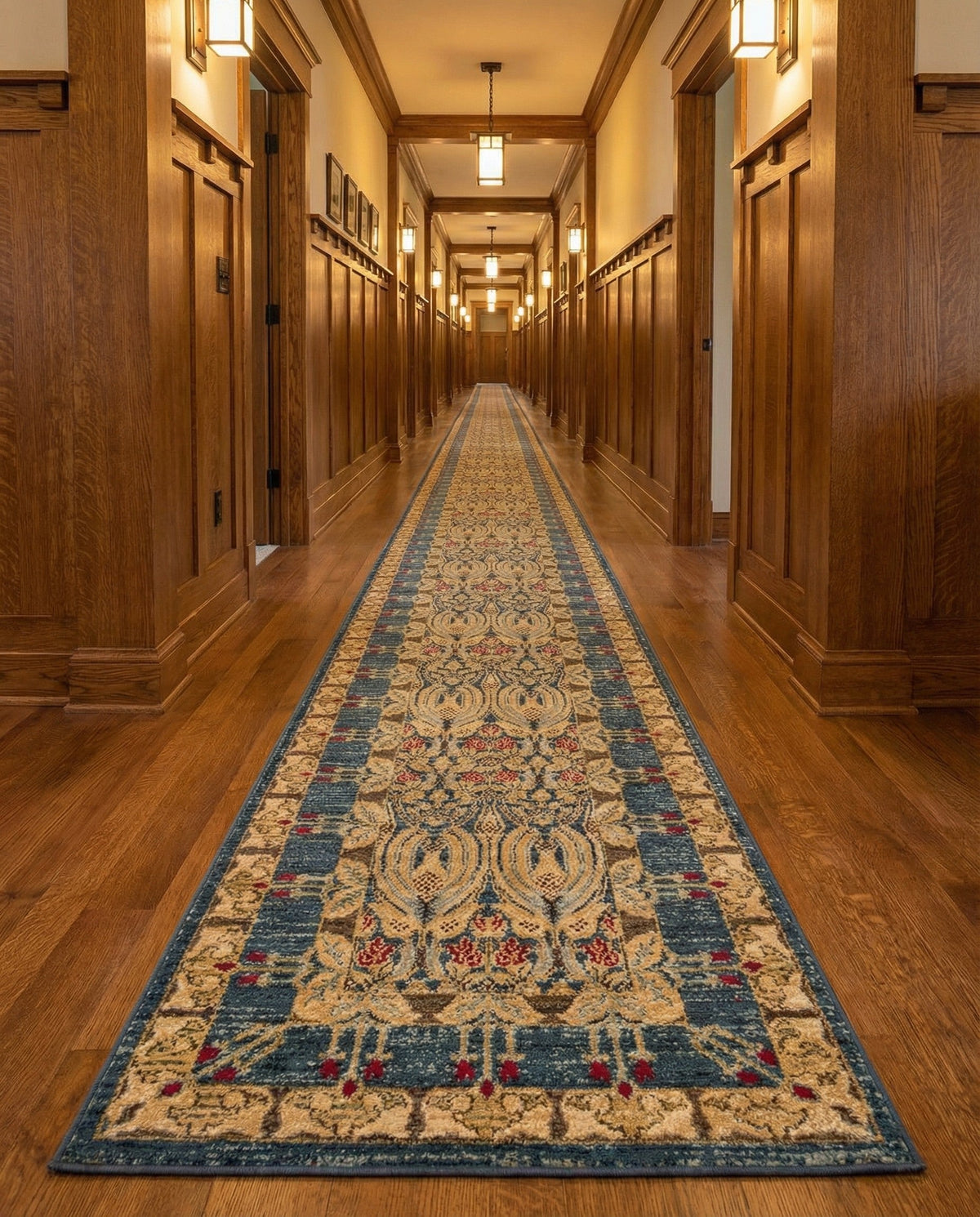 Chelsea Elegance Collection Area Rug -  Brompton (Navy Blue) Runner Navy Blue  lifestyle 118