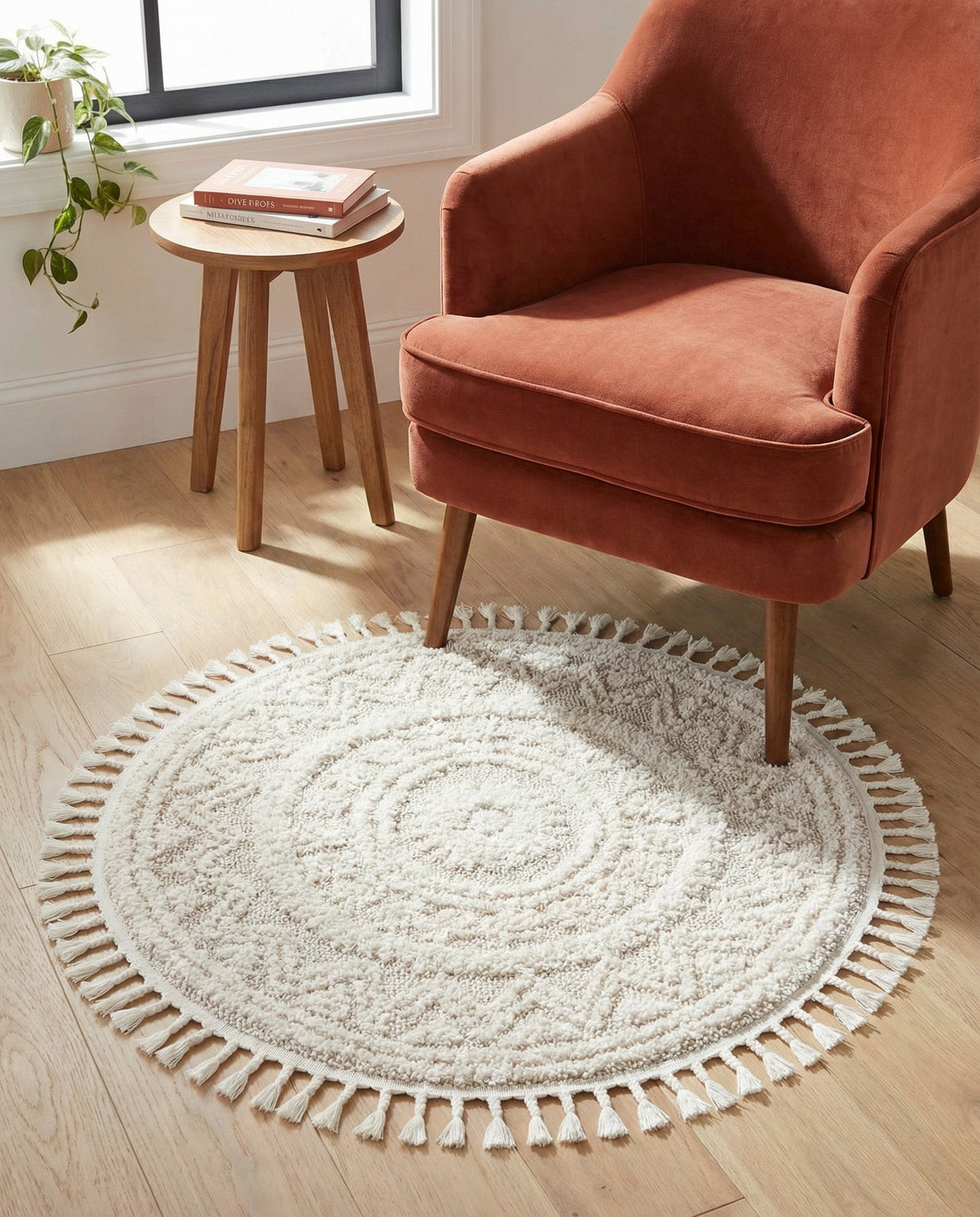 Sahara Chic Collection Area Rug -  Tangier Round   lifestyle 212