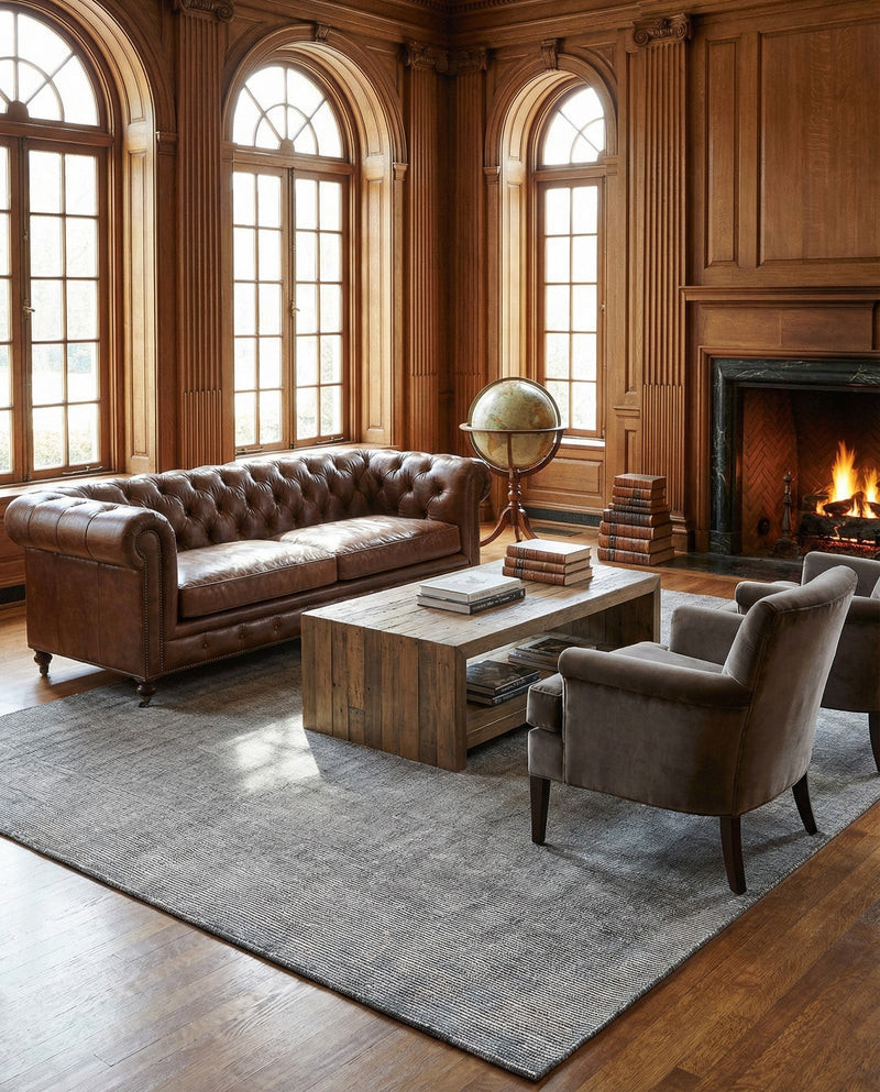 Berkshire Estate Collection Area Rug - Windsor (Earl Grey) Rectangle Earl Grey  lifestyle 7