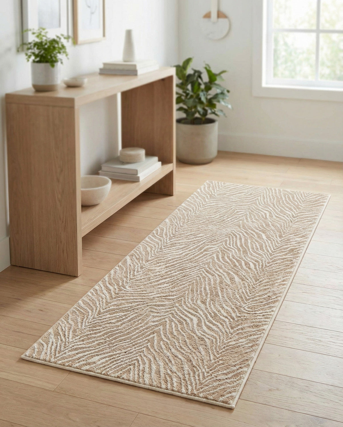 Bloomsbury Elegance Collection Area Rug -  Chelsea Runner Ivory Beige  lifestyle 200