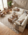 Lattice Gardens Collection Area Rug -  Bloomfield (Beige and Light Brown) Rectangle Beige and Light Brown  lifestyle 25