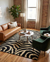 Savannah Sojourn Collection Area Rug -  Kilimanjaro Rectangle Black  lifestyle 6