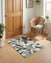 Thar Cotton Collection Area Rug -  Cochin Rectangle Blue  lifestyle 7