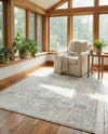 Seville Stripes Collection Area Rug -  Cordoba (Gray) Rectangle Gray  lifestyle 26