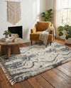 Cozy Cove Shag Collection Area Rug -  Seabreeze Rectangle Gray  lifestyle 24