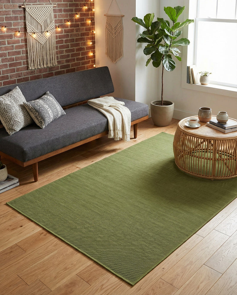 Soho Elegance Collection Area Rug - Chelsea (Green) Rectangle Green  lifestyle 13