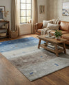 Zagros Shades Collection Area Rug -  Sisakht Rectangle Blue Gray  lifestyle 16