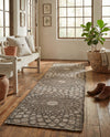Savannah Threads Collection Area Rug -  Serengeti Runner Charcoal and Ivory  lifestyle 29