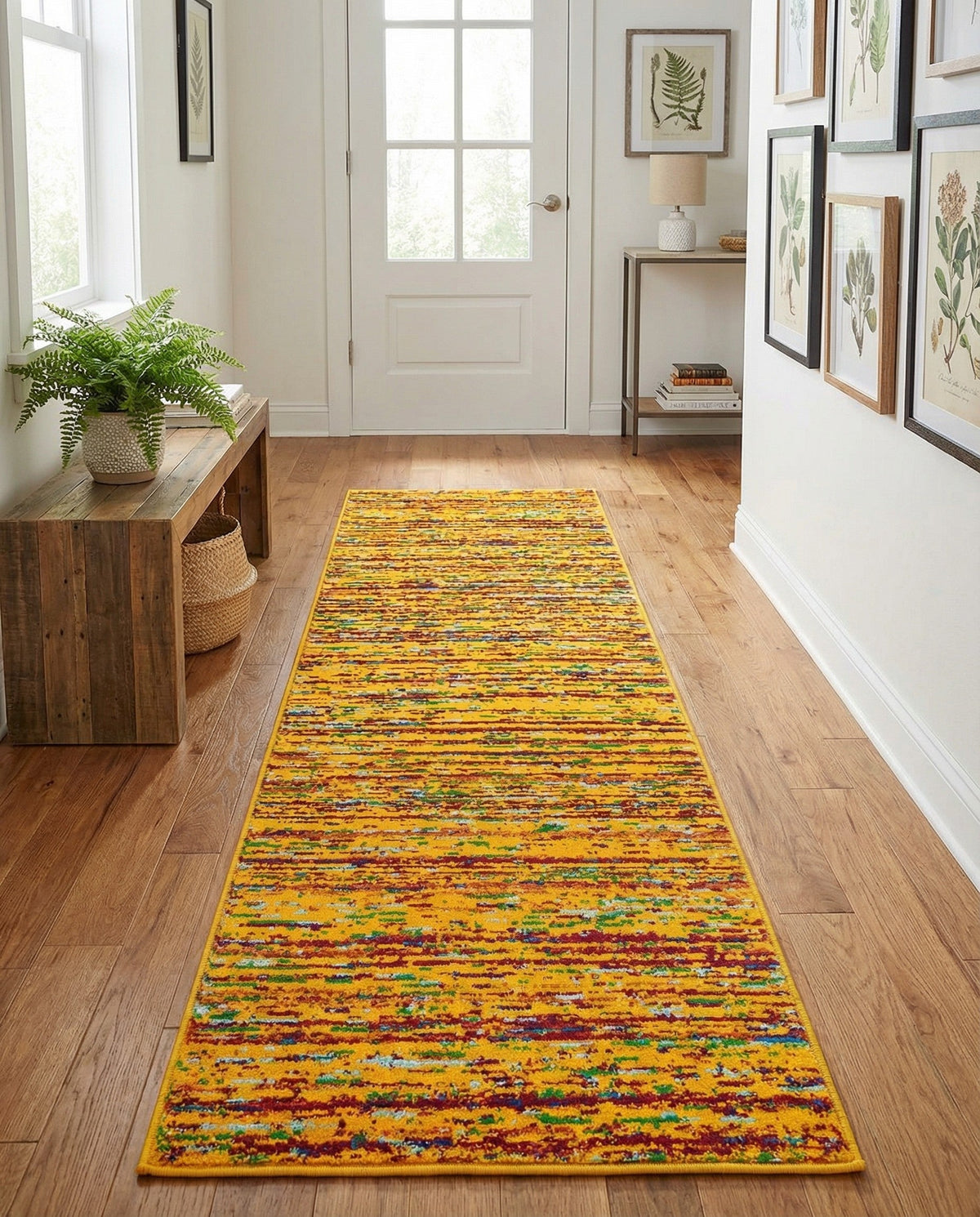 Caribbean Cove Collection Area Rug -  Lucia Runner Yellow  lifestyle 105