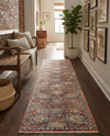 Seville Stripes Collection Area Rug -  Cordoba (Brick Red) Runner Brick Red  lifestyle 72