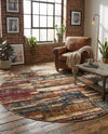 Neptune Elegance Collection Area Rug - Triton Round Multi  lifestyle 67