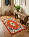 Tabriz Tapestry Collection Area Rug - Azerbaijan (Terracotta) Rectangle Terracotta  lifestyle 15