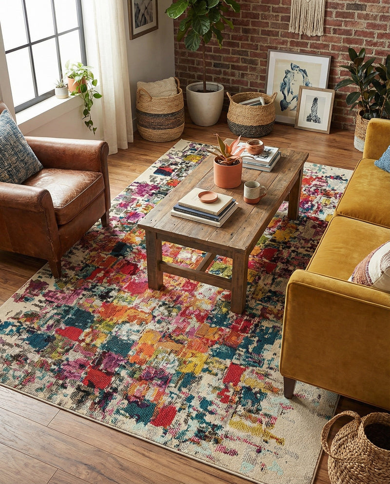 Marrakesh Elegance Collection Area Rug -  Azilal Rectangle Multi  lifestyle 17