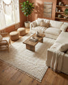 Sahara Chic Collection Area Rug -  Tangier Rectangle Ivory  lifestyle 64
