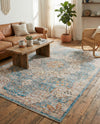 Coastal Haven Collection Area Rug - Seabreeze (Blue) Rectangle Blue  lifestyle 12